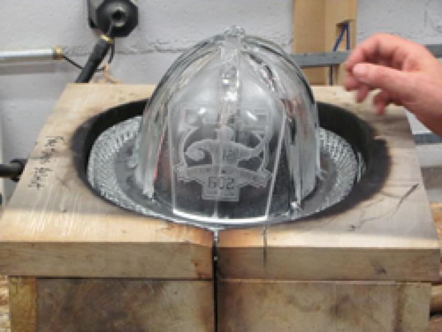 small fire mans helmet 3
